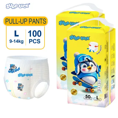 【BUY 1 TAKE 1】SURPLUCK 100PCS Korean Super Aborbent Baby Diaper Pull up/Pants Unisex Breathable Leak-proof Tapes Diapers Small to XXXL