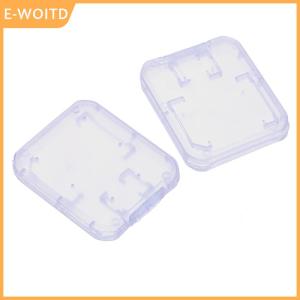 YUWO 10Pcs Clear Plastic Memory Card Case Micro SD TF Card Storage Box Protection