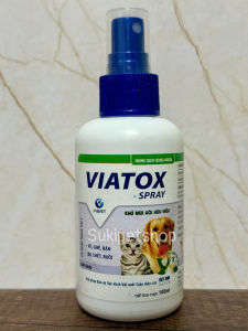 VIATOX-SPRAY - 100ML - CHAI XỊT ĐUỔI CÔN TRÙNG DIỆT SẠCH VE RẬN GHẺ MẠT CHO CHÓ MÈO GIA SÚC GIA CẦM MÔI TRƯỜNG GIA ĐÌNH