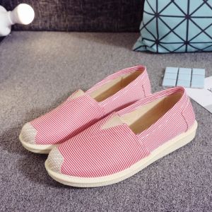 Korean style pump shoes casual flat soft canvas shoes for women