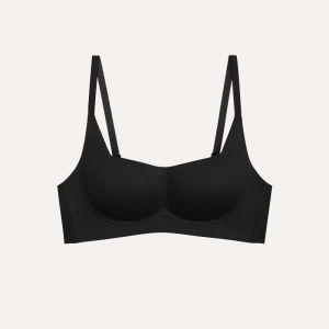 【SingaBralette】 Small Breasts Gathered Bra Wireless Push Up Bra Seamless Comfort Soft Support Half Cup Underwear內衣無鋼圈