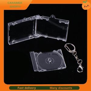 ❣️❣️❣️ Peripheral Commemorative Blank Album Mini CD Case Keychain CD Player Shaped Key Pendant For DIY Backpack Hanging Decoration
