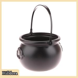 [Hilldora] Large Wizard Witch Cauldron Decoration Prop Halloween Irish Parties Table Centerpieces Candy Holder Table Halloween Decorations