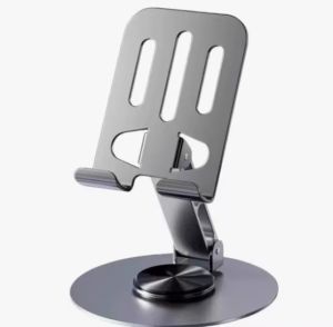 360° Adjustable Metal Phone and Tablet Stand with Cooling Design - Perfect Accessory for Smartphones