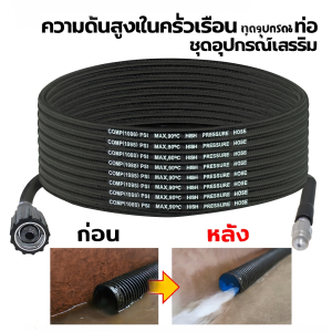 ชุดหัวฉีดน้ำล้างสิ่งอุดตันในท่อแบบแรงดันสูง หัวฉีดน้ำแรงดันสูง เครื่องฉีดน้ำแรงดันสูง หัวฉีดน้ำแรงดันสูง แรงดันสูงเครื่องซักผ้าท่อระ