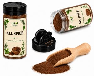 200mL Bottle Shaker Lokal Pantry Allspice | Premium Whole Spice | Natural Cooking Ingredient for Soups Stews Marinades Sauces Meat Poultry Seafood Baking Desserts Spice Blends Grilling Roasting & Everyday Culinary Use