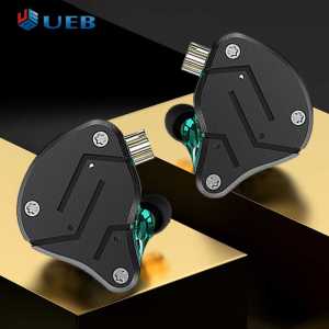 KZ-ZSN In Ear Monitor Earphones Hybrid Technology 1DD+1BA Wired Headset Noise Cancelling Comfortable To Wear