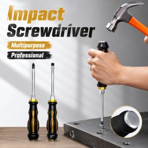 NOBLELUX ic Head Impact Screwdriver PP Handle Through-hole Phillips Screwdriver Professional Anti-slip Flathead Screwdriver Multipurpose