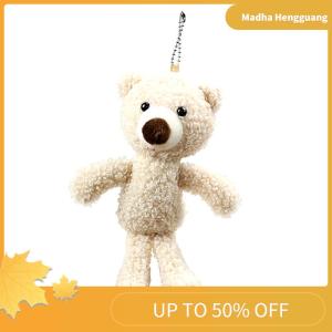 Madha Cute Stuffed Bear Dolls Soft Mini Animal Plush Keychain Room Decorations Car Decoration Props