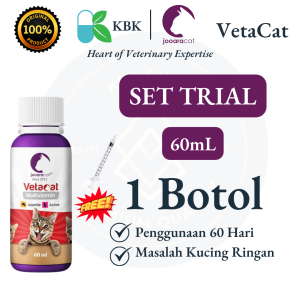 VetaCat Vitamin Kucing Cat Vitamin 60mL Set Jimat Vitamin Bulu Gemuk Kucing