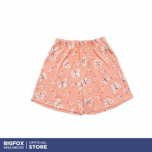 [Bộ BG thun cộc tay 06 311] Bộ bé gái Bigfox Miss Meow size đại áo thun cộc tay quần short cotton mặc nhà mùa hè 3-11 tuổi 35kg