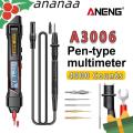 ANANAA 4000 lần đếm Đồng hồ vạn năng kỹ thuật số Không tiếp xúc Tự động Máy kiểm tra điện trở ANENG A3006 Chuyên nghiệp Đồng hồ vạn năng loại bút. 