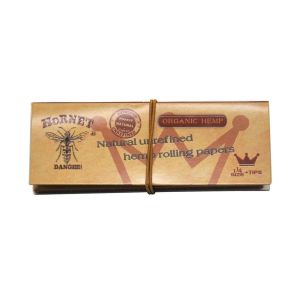 1 Booklet/3 Booklet 1 1/4 Size Slim Natural Brown Rolling Papers With Paper Filters 50 Leaves+50 TIPS