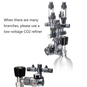 Thiết bị điều chỉnh CO2 cho bể cá chống chảy ngược Đồng hồ đo áp suất tăng cường hệ thống van một chiều hợp kim tăng trưởng