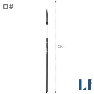 Cọ vẽ đầu tròn thiên nga đen lông sóc cán gỗ black swan brush