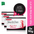 SkinWhite Whitening Kojic Acid + Retinol Soap 90g set of 3. 