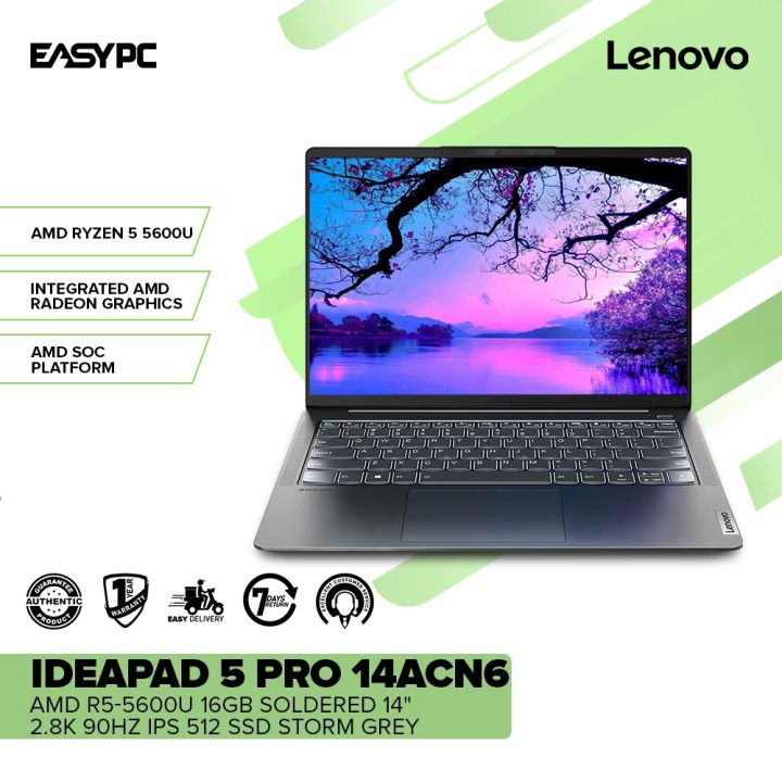 LENOVO IDEAPAD 5 Pro 14ACN6 AMD R5-5600U 16GB soldered 14