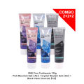 [BUNDLE/COMBO] 2080 PURE TOOTHPASTE 125G RELBE BEAUTY (Pink Mountain Salt, Crystal Mountain Salt, Black Clean Charcoal). 