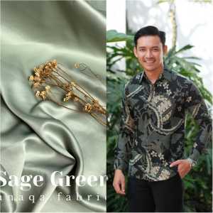 Arrabel Gamis Satin Polos Wisuda Mix Kemeja Batik Lamaran Kondangan