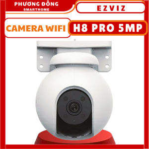 CAMERA IP WIFI NGOÀI TRỜI EZVIZ H8 PRO 5MP 3K COLOR - Xoay 360 Độ Có màu ban đêm Đàm thoại 2 chiều Phát hiện dáng người Phương tiện