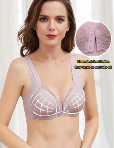 GiiMall Front Closure Beauty Back Wireless Bra Push-up & Anti-sagging Effectively Support Breasts