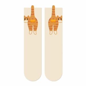 Phim Hoạt Hình hình mèo tất kiểu vận động viên Cho Phụ Nữ Của Thời Trang Vui 3D Mờ Quả Bóng Thiết Kế Dễ Thương in hình mèo con Động Vật Bông Vớ