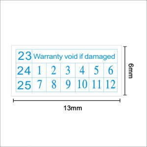200pcs Warranty Protection Sticker Tamper Proof Void If Damaged Security Label Sticker Hologram