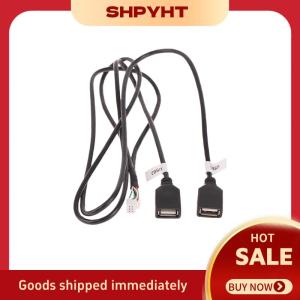 SHPYHT Đa Phương Tiện Xe Máy Nghe Nhạc Dây Nịt Cắm Kết Nối 6 Pin Kép USB Giao Diện Cáp Adapter Cho Android Đài Phát Thanh Navigation