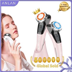 ANLAN 5 IN 1 Skin Care Face Massager Anti Wrinkle Anti Aging EMS Micro Current Light Therapy Cold & Hot Compress Face Care Firming Tool