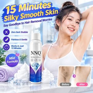 【15-Minute Hair Removal】Underarm Hair Removal Mousse Gentle Painless Hair Removal Cream Thigh Armpit And Bikini Area Hair Removal