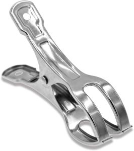 Coideal Beach Towel Chair Clips - 10 Pack Pool Cover Clips Stainless Steel Quilt Clamps Metal Large Heavy Duty Clothes Pins Windproof for Sunbed Lounge Cruise