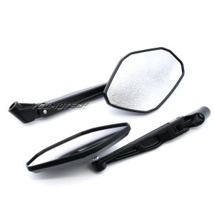 Phổ Sợi Carbon Thật gương chiếu hậu có thể gập lại Hông Xe Máy gương 8mm/10mm