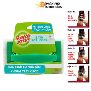 Bàn chải chà sàn siêu sạch không trầy xước Scotch-Brite 3M - Tốc độ 247 cước xanh 7722 siêu sạch Cước trắng 7723 không trầy xước Chà sàn nhà tắm toilet