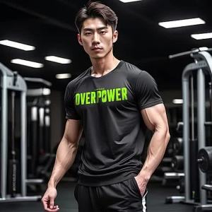 Original Limitless [OVERPOWER] ThermoTech Shirt MenS Gym Activewear For Running Exercise Boxing Training