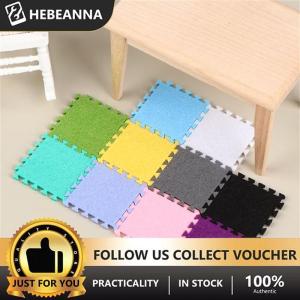 hebeanna 6Pcs 1:12 Dollhouse Miniature Rug Carpet Multicolor Mat Model Furniture DecorToy