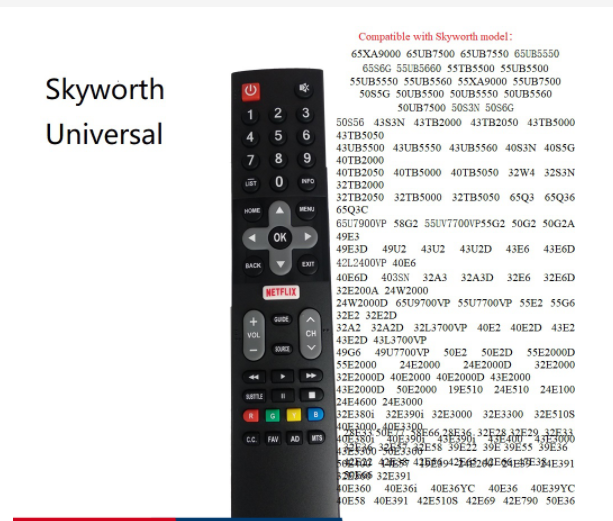 Universal all Skyworth Smart Remote Control Skyworth Smart TV