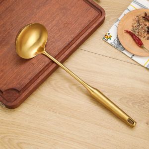 ELFINL Cooking Stainless Steel Kitchen Utensils Tableware Rice Spoon Cookware Strainer Spoon Soup Ladle Turners Fried Shovel Spatula