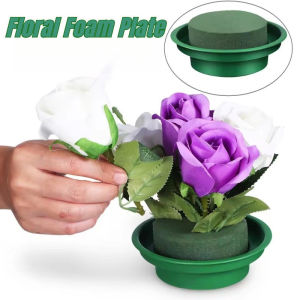 1Pc Floral Foam With Bowl DIY Flower Arrangement Mud Holder Base For Wedding Birthday Party Home