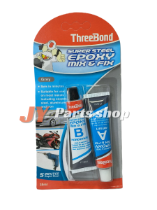 Threebond epoxy lem campur mix & fix super steel 35 ml