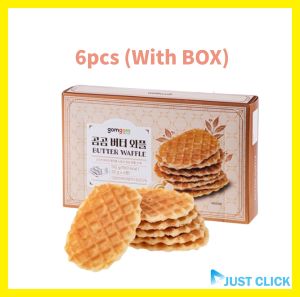 Gomgom Butter Waffle 192g(32gx6pcs) /Korean premium snack /Coupang brand coffee snack