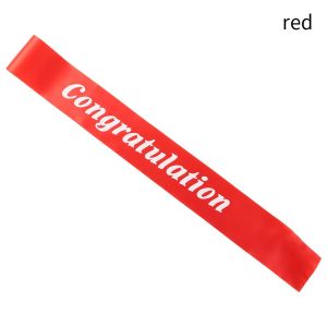 EPNER 1pc Ribbons Graduation Decoration Congratulation Sash Sash Belt Decoration Party Accessory Shoulder Strap