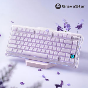 GravaStar Mercury K1 75% Wireless Mechanical Gaming Keyboard – Hot-Swappable Custom Kailh Switches Durable Aluminum Alloy Design and Radiant Backlighting
