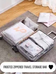 Gói 10 cái Túi Zip Khoá Lụa Mờ Đựng Quần Áo Phụ Kiện Dẻo Dai Dụng Túi khoá zip kéo miệng loại dày dai khoá zip chắc