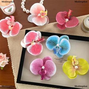 [COD] Modingdue Fashion Orchid Hair Clip Sweet Seaside Vacation Bangs Hair Clip Hair Accessories For Women Girls Flower Shaped Headwear