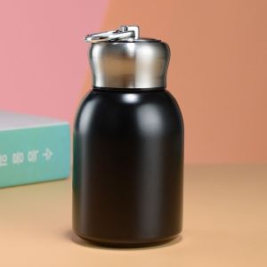 Bình nước giữ nhiệt mini 300ml inox 304 Chất liệu thép không rỉ cách nhiệt 8-12 tiếng Quai xách tiện lợi
