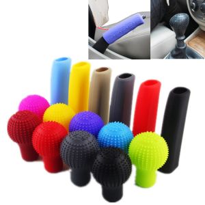 Bọc phanh tay SILICON xe hơi (PK168) SET Bọc phanh tay- cần số ô tô