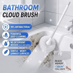 Cloud Bathroom Scrubber Soft Sponge Brush Gentle Shower Cleaning Tool Bathtub Sink Scrubber Non Scratch Kitchen Sponge