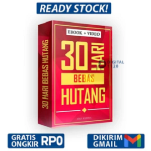 DVD Buku Digital + Video Courses 30 Hari Bebas Hutang Cara Cepat Melunasi Utang Pinjaman yang Menumpuk Banyak