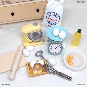 [COD] Yaokeqi 1Set 1:12 Dollhouse Miniature Flour Egg Beater Rolling Pin Cut Board Oil Bottle Baking Tool Model Kitchen Decor Toy