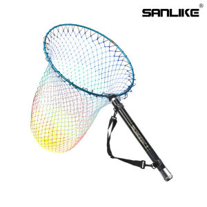 SANLIKE Carbon Fishing Rod Scaling Fishing Nets Set for Lure Fishing Scissories Saltwater
